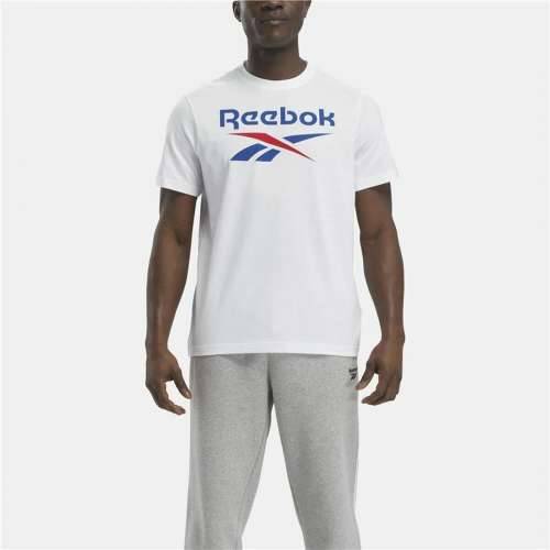 Muška Majica Kratkih Rukava Reebok Identity Big Stacked Logo Bijela Cijena
