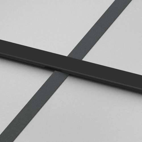 Klizna vrata s priborom 90 x 205 cm kaljeno staklo i aluminij - 90 x 205 cm (213.5 cm) 1 Rešetke 3 x 2 matt Cijena