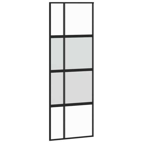 Klizna vrata s priborom 76 x 205 cm kaljeno staklo i aluminij - 76 x 205 cm (213.5 cm) 1 matt and transparent Cijena