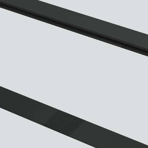 Klizna vrata s priborom crna 76 x 205 cm od ESG stakla - 5 vodoravnih šipki 76 x 205 cm (213 cm sliding rail) 1 Cijena
