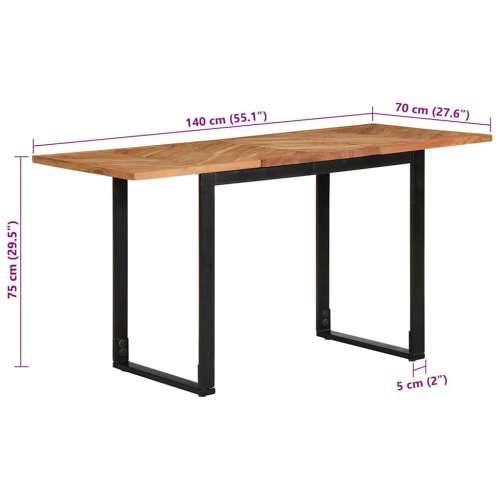 Blagovaonski stol 140 x 70 x 75 cm od masivno drvo bagrema - 140 x 70 x 75 cm 1 Cijena