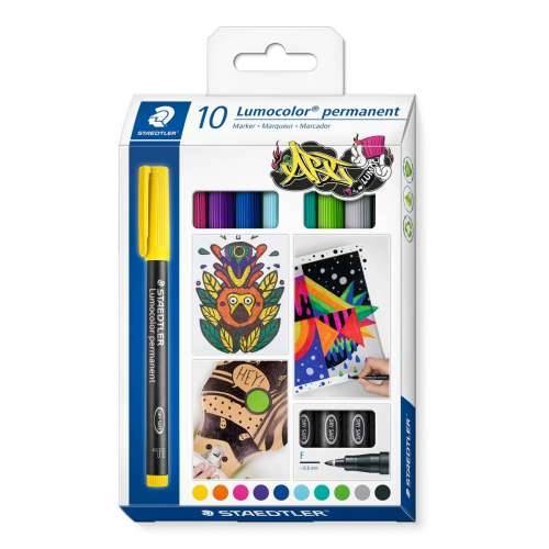 Trajni marker Staedtler 318 C10 1 mm 10 Dijelovi Cijena