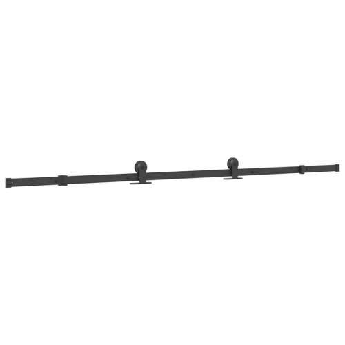 Klizna vrata s priborom 90 x 205 cm kaljeno staklo i aluminij - 90 x 205 cm (213.5 cm) 1 Tamna prozirna Cijena
