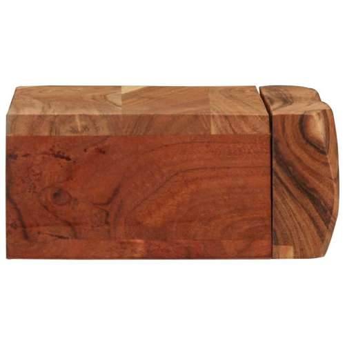 Zidne police 2 kom 30x17x8 cm od masivnog bagremovog drva - 30 x 17 x 8 cm 1 2 Cijena