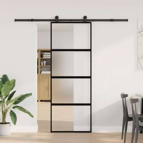 Klizna vrata s priborom 76 x 205 cm kaljeno staklo i aluminij - matt and transparent 76 x 205 cm (213.5 cm) 1 Cijena