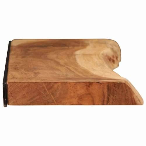 Zidne police 2 kom 100x20x3,5 cm od masivnog bagremovog drva - 100 x 20 x 3.5 cm 1 2 Cijena