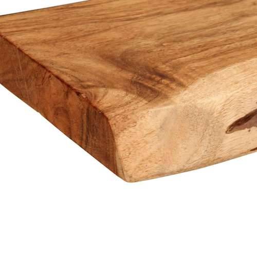 Zidne police 2 kom 100x20x3,5 cm od masivnog bagremovog drva - 100 x 20 x 3.5 cm 1 2 Cijena