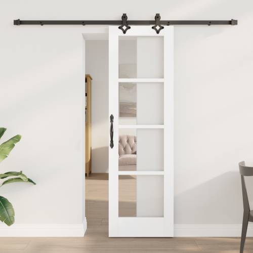 klizna vrata s setom hardvera bijela 61x198.5 cm puno drvo bor Cijena