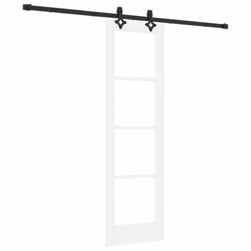 klizna vrata s setom hardvera bijela 61x198.5 cm puno drvo bor Cijena