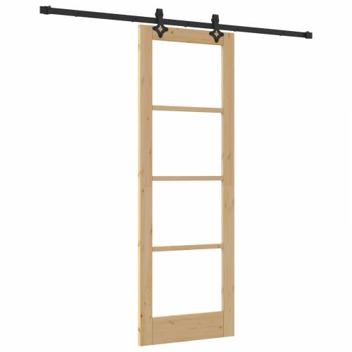 klizna vrata s hardverskim setom 73.5x211 cm masivna borovina Cijena