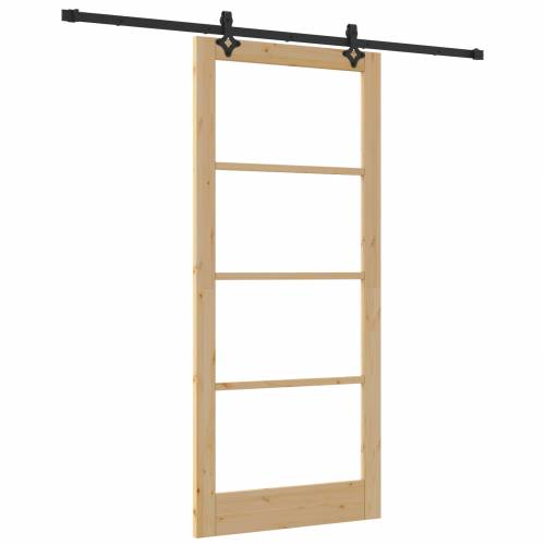 klizna vrata s kompletnim setom 93x211 cm od masivne borovine Cijena