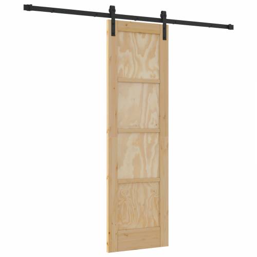 klizna vrata s setom hardvera 61x198,5 cm od čvrstog drveta bora Cijena