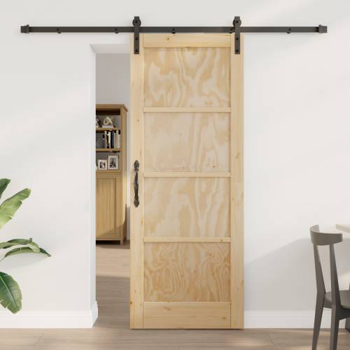 Klizna vrata s hardverom 78x202 cm Masivna borovina Cijena