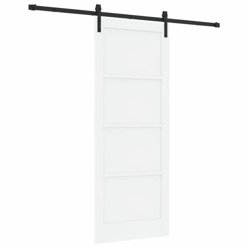 klizna vrata s kompletnim hardverom bijela 83x211 cm čvrsta drvena borovina Cijena