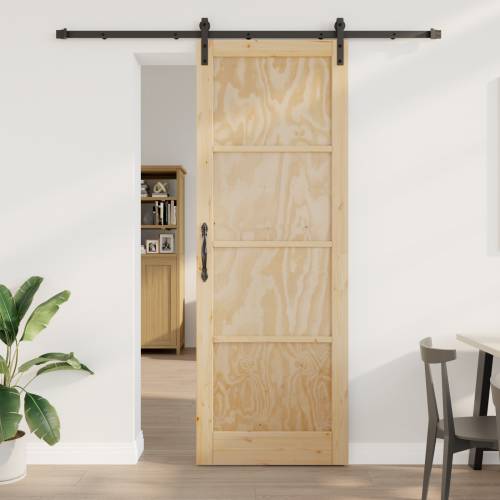 Klizna vrata s setom hardvera 83x232 cm čvrsto drvo bor Cijena