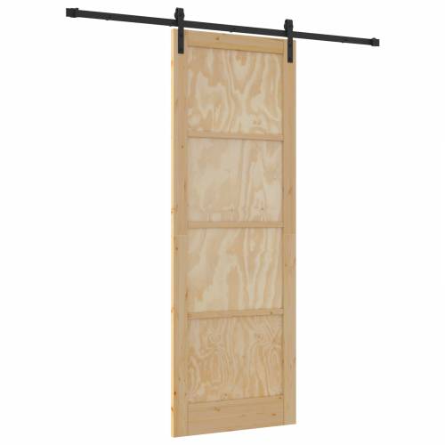 Klizna vrata s setom hardvera 83x232 cm čvrsto drvo bor Cijena
