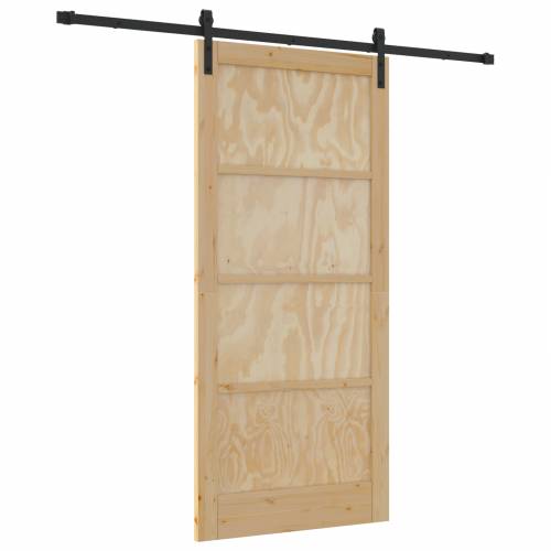 Klizna vrata s kompletnim okovom 93x202 cm od solidnog borovog drva. Cijena
