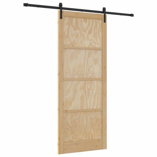 klizna vrata s setom hardvera 93x232 cm od čvrstog drva bora Cijena