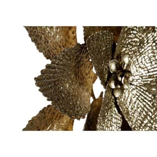 Zidni Ukras DKD Home Decor 56 x 4,5 x 56 cm Cvijet zlatan moderan Cijena