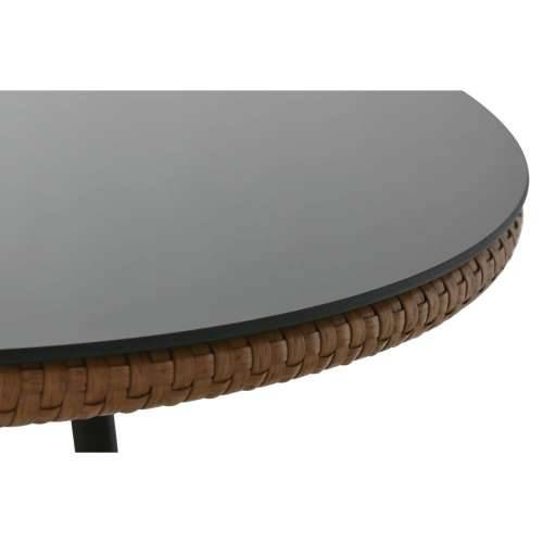 Komplet stola i 2 stolice Home ESPRIT Smeđa Crna 60 x 60 x 102 cm Cijena