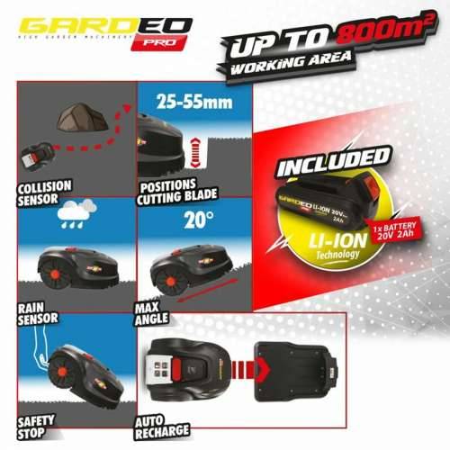 Robotska kosilica Gardeo GRO20V20WIFI 1000 M² 800 m² Cijena