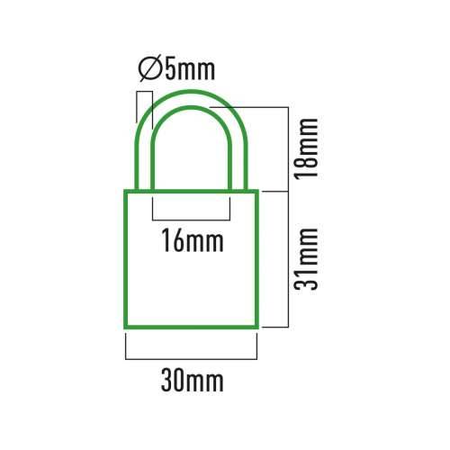 Zaključavanje ključem EDM 85208 Mesing 30 x 17 mm Cijena