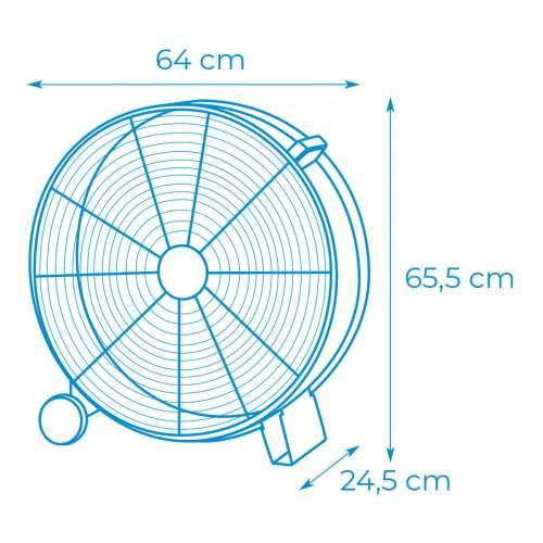 Podni Ventilator EDM Crna 180 W Ø 60 cm Industrijski Cijena