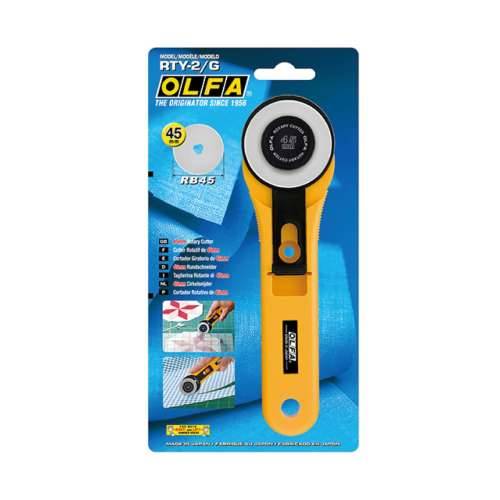Rotacijski rezač Olfa rty-2/g 45 mm Rumena Nehrđajući Čelik Okruglo Cijena