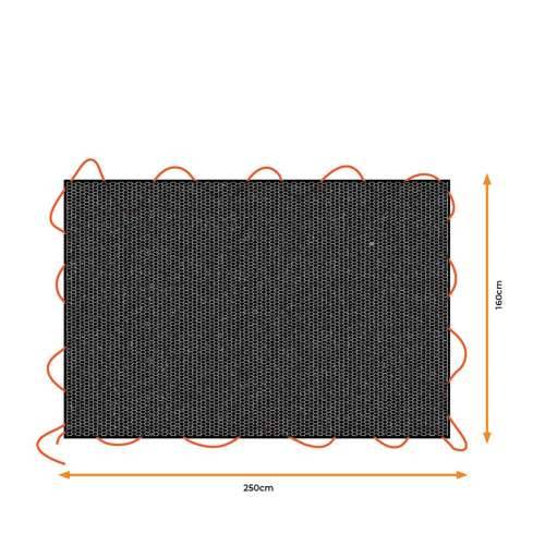 Pokrivač za prikolicu Black & Decker Crna 1,6 x 2,5 m Cijena
