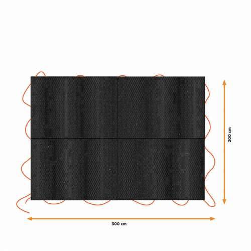 Pokrivač za prikolicu Black & Decker Crna 3 x 4 m Cijena