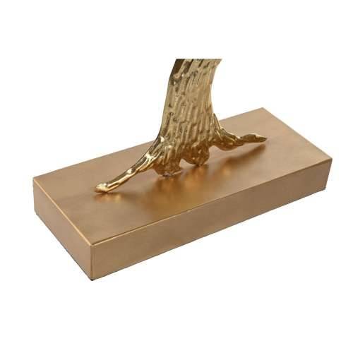 Ukrasna figura Home ESPRIT Siva zlatan drvo moderan 50 x 9 x 52 cm Cijena