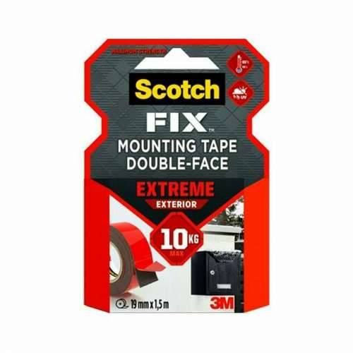 Dvostrana traka Scotch 19 mm x 1,5 m Crna Crvena Siva Cijena
