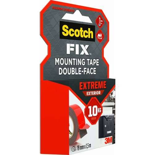 Dvostrana traka Scotch 19 mm x 1,5 m Crna Crvena Siva Cijena