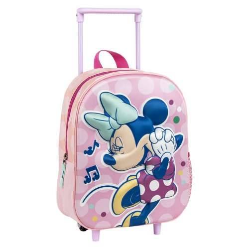 Školski 3D Ruksak s Kotačima Minnie Mouse Roza Cijena