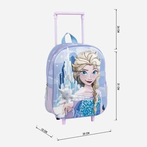 Školski 3D Ruksak s Kotačima Frozen Lila Cijena