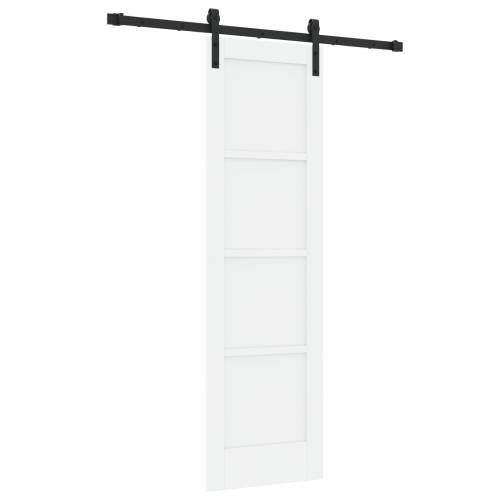 Klizna Vrata sa Setom Dodaka Bijela 61x198.5 cm Čvrsto Drvo Bor Cijena