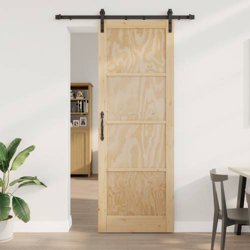 Klizna Vrata s Oprema Setom 83x232 cm Čvrsta Drva Bor Cijena