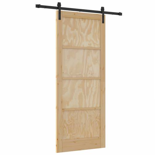Klizna vrata s opremom 86x211 cm čvrsto drvo bor Cijena