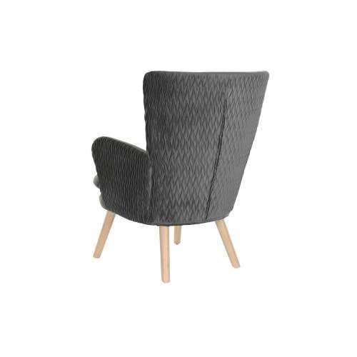 Sjedalo DKD Home Decor Prirodno Drvo Poliester Tamno sivo (66 x 67 x 92 cm) Cijena