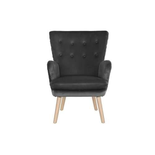 Sjedalo DKD Home Decor Prirodno Drvo Poliester Tamno sivo (66 x 67 x 92 cm) Cijena