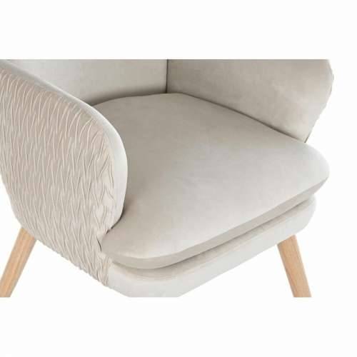 Sjedalo DKD Home Decor Prirodno Bež Drvo Poliester (67 x 70 x 95 cm) Cijena