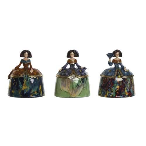 Ukrasna figura Home ESPRIT Pisana romantični 21,5 x 15,5 x 25,5 cm (3 kom.) Cijena