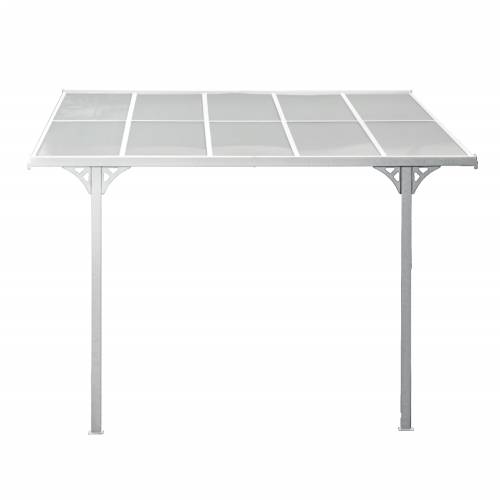Westmann - Aluminijska nadstrešnica za terasu Bruce 3m | Bijela | 300x313x270 cm - BRANDED IN GERMANY Cijena