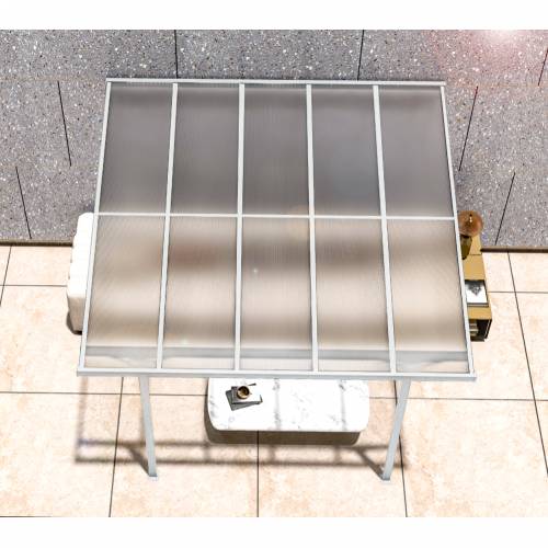 Westmann - Aluminijska nadstrešnica za terasu Bruce 3m | Bijela | 300x313x270 cm - BRANDED IN GERMANY Cijena