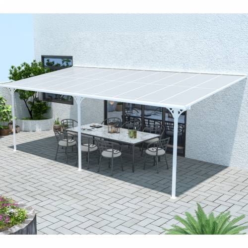 Westmann - Aluminijska nadstrešnica za terasu Bruce 6m | Bijela | 300x617x270 cm - BRANDED IN GERMANY Cijena