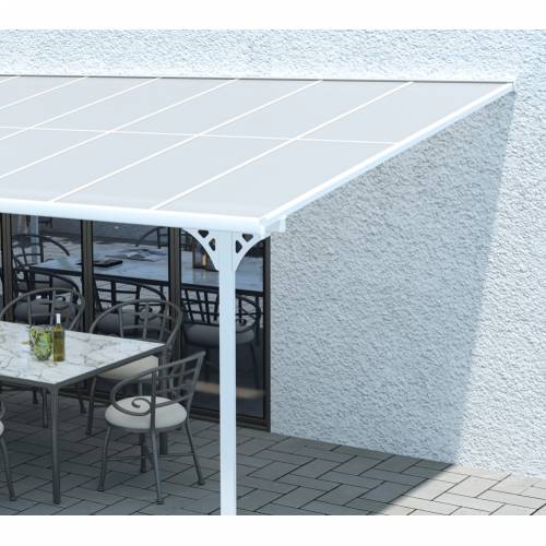 Westmann - Aluminijska nadstrešnica za terasu Bruce 6m | Bijela | 300x617x270 cm - BRANDED IN GERMANY Cijena