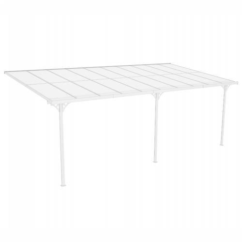 Westmann - Aluminijska nadstrešnica za terasu Bruce 6m | Bijela | 300x617x270 cm - BRANDED IN GERMANY Cijena
