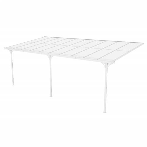 Westmann - Aluminijska nadstrešnica za terasu Bruce 6m | Bijela | 300x617x270 cm - BRANDED IN GERMANY Cijena