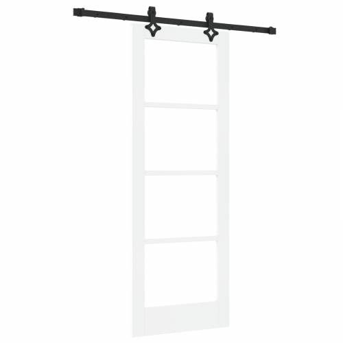 Klizna Vrata sa Setom Pribor Bijela 73.5x198.5 cm od Solidnog Drva Borka Cijena