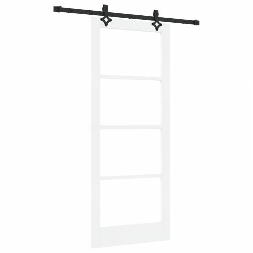 klizna vrata s paketom hardvera bijela 83x202 cm od borovog drva Cijena